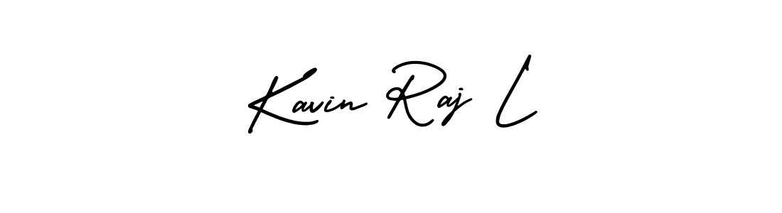 Create a beautiful signature design for name Kavin Raj L. With this signature (AmerikaSignatureDemo-Regular) fonts, you can make a handwritten signature for free. Kavin Raj L signature style 3 images and pictures png