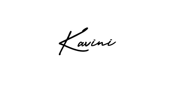 Use a signature maker to create a handwritten signature online. With this signature software, you can design (AmerikaSignatureDemo-Regular) your own signature for name Kavini. Kavini signature style 3 images and pictures png