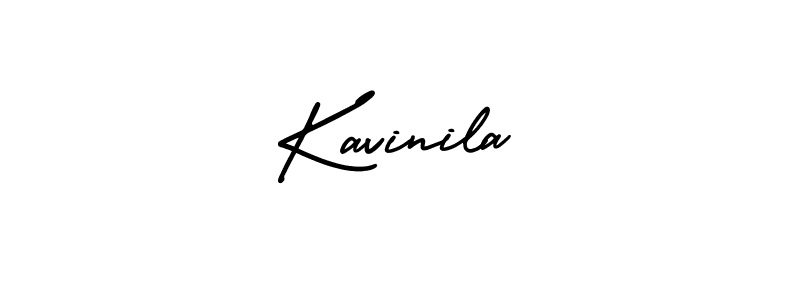 Use a signature maker to create a handwritten signature online. With this signature software, you can design (AmerikaSignatureDemo-Regular) your own signature for name Kavinila. Kavinila signature style 3 images and pictures png