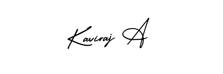 Make a beautiful signature design for name Kaviraj A. With this signature (AmerikaSignatureDemo-Regular) style, you can create a handwritten signature for free. Kaviraj A signature style 3 images and pictures png