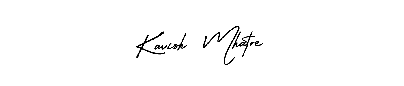 Design your own signature with our free online signature maker. With this signature software, you can create a handwritten (AmerikaSignatureDemo-Regular) signature for name Kavish  Mhatre. Kavish  Mhatre signature style 3 images and pictures png
