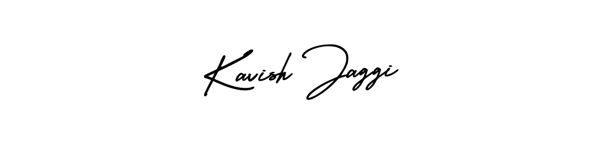 This is the best signature style for the Kavish Jaggi name. Also you like these signature font (AmerikaSignatureDemo-Regular). Mix name signature. Kavish Jaggi signature style 3 images and pictures png