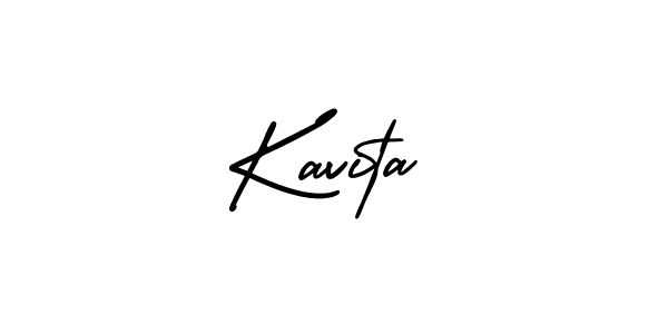 Design your own signature with our free online signature maker. With this signature software, you can create a handwritten (AmerikaSignatureDemo-Regular) signature for name Kavita. Kavita signature style 3 images and pictures png