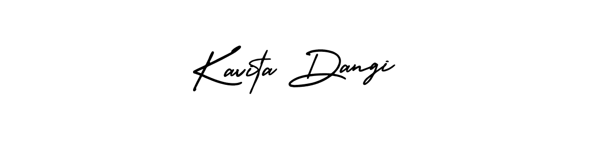if you are searching for the best signature style for your name Kavita Dangi. so please give up your signature search. here we have designed multiple signature styles  using AmerikaSignatureDemo-Regular. Kavita Dangi signature style 3 images and pictures png