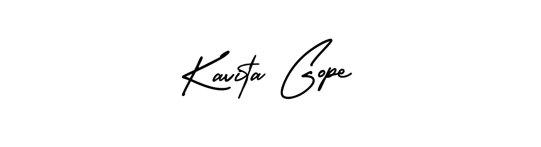 if you are searching for the best signature style for your name Kavita Gope. so please give up your signature search. here we have designed multiple signature styles  using AmerikaSignatureDemo-Regular. Kavita Gope signature style 3 images and pictures png