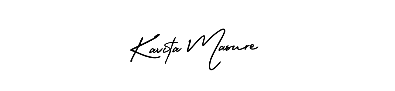 Kavita Masure stylish signature style. Best Handwritten Sign (AmerikaSignatureDemo-Regular) for my name. Handwritten Signature Collection Ideas for my name Kavita Masure. Kavita Masure signature style 3 images and pictures png