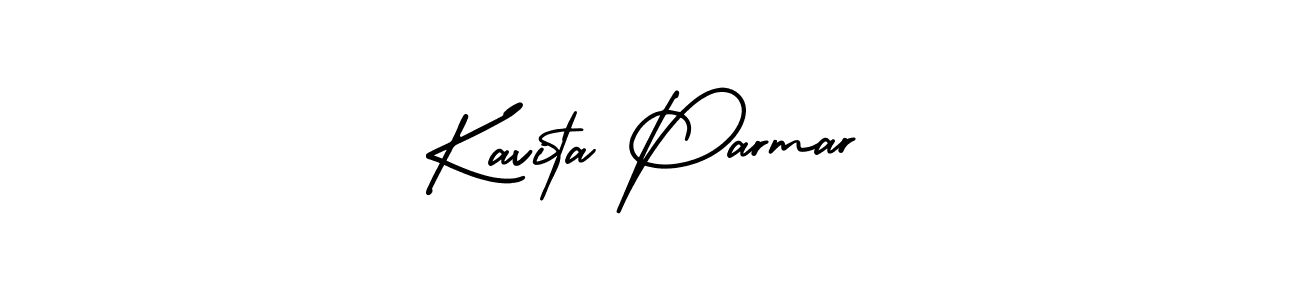 Design your own signature with our free online signature maker. With this signature software, you can create a handwritten (AmerikaSignatureDemo-Regular) signature for name Kavita Parmar. Kavita Parmar signature style 3 images and pictures png