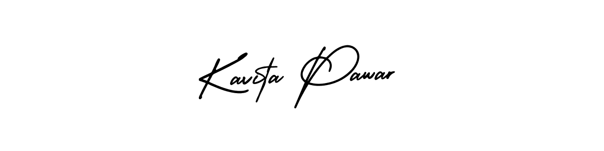 How to make Kavita Pawar signature? AmerikaSignatureDemo-Regular is a professional autograph style. Create handwritten signature for Kavita Pawar name. Kavita Pawar signature style 3 images and pictures png