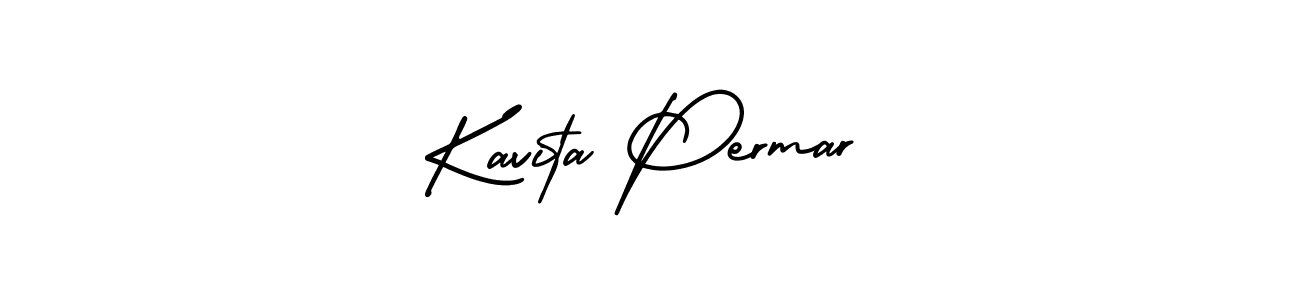 Make a short Kavita Permar signature style. Manage your documents anywhere anytime using AmerikaSignatureDemo-Regular. Create and add eSignatures, submit forms, share and send files easily. Kavita Permar signature style 3 images and pictures png