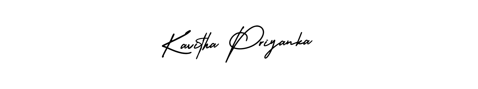 See photos of Kavitha Priyanka official signature by Spectra . Check more albums & portfolios. Read reviews & check more about AmerikaSignatureDemo-Regular font. Kavitha Priyanka signature style 3 images and pictures png