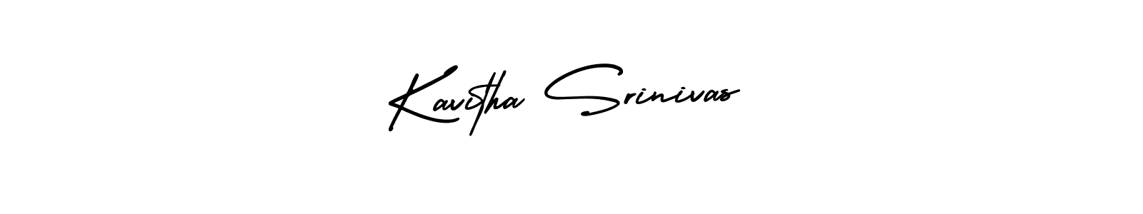 Kavitha Srinivas stylish signature style. Best Handwritten Sign (AmerikaSignatureDemo-Regular) for my name. Handwritten Signature Collection Ideas for my name Kavitha Srinivas. Kavitha Srinivas signature style 3 images and pictures png