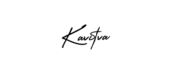 Kavitva stylish signature style. Best Handwritten Sign (AmerikaSignatureDemo-Regular) for my name. Handwritten Signature Collection Ideas for my name Kavitva. Kavitva signature style 3 images and pictures png