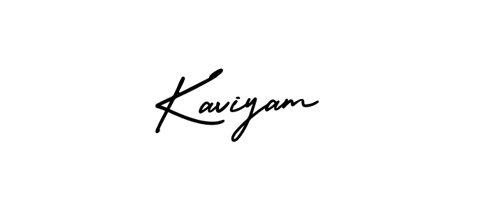 Also we have Kaviyam name is the best signature style. Create professional handwritten signature collection using AmerikaSignatureDemo-Regular autograph style. Kaviyam signature style 3 images and pictures png