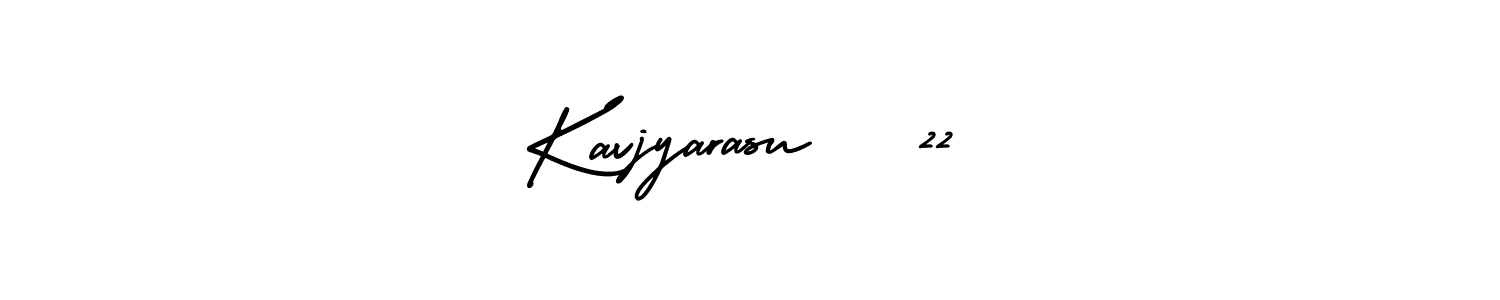 It looks lik you need a new signature style for name Kavjyarasu   22. Design unique handwritten (AmerikaSignatureDemo-Regular) signature with our free signature maker in just a few clicks. Kavjyarasu   22 signature style 3 images and pictures png