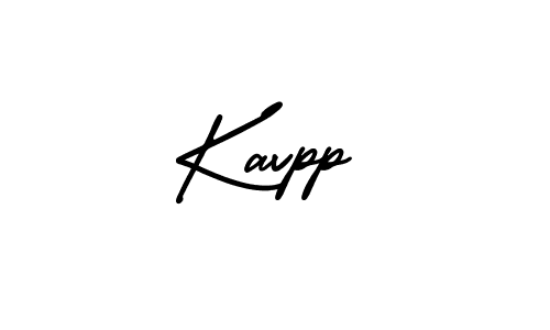 The best way (AmerikaSignatureDemo-Regular) to make a short signature is to pick only two or three words in your name. The name Kavpp include a total of six letters. For converting this name. Kavpp signature style 3 images and pictures png