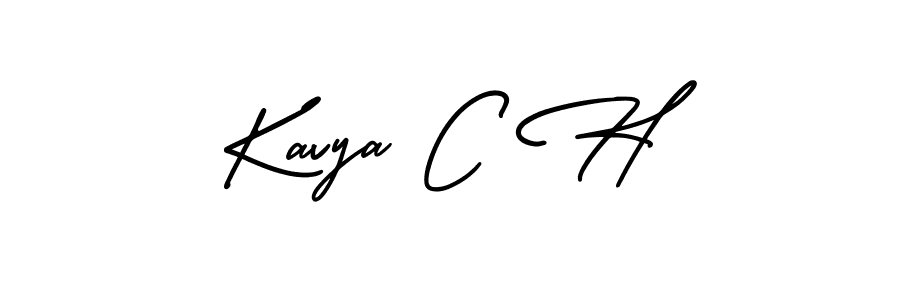 How to Draw Kavya C H signature style? AmerikaSignatureDemo-Regular is a latest design signature styles for name Kavya C H. Kavya C H signature style 3 images and pictures png