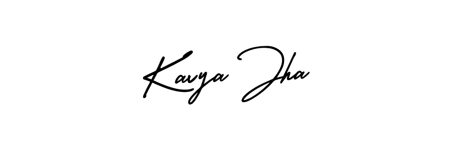 Design your own signature with our free online signature maker. With this signature software, you can create a handwritten (AmerikaSignatureDemo-Regular) signature for name Kavya Jha. Kavya Jha signature style 3 images and pictures png