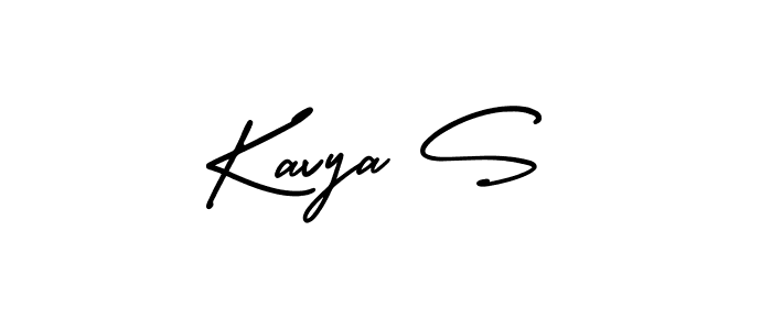 Create a beautiful signature design for name Kavya S. With this signature (AmerikaSignatureDemo-Regular) fonts, you can make a handwritten signature for free. Kavya S signature style 3 images and pictures png