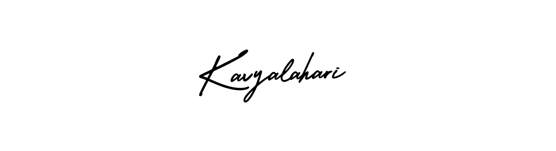 You should practise on your own different ways (AmerikaSignatureDemo-Regular) to write your name (Kavyalahari) in signature. don't let someone else do it for you. Kavyalahari signature style 3 images and pictures png