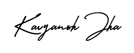 Make your name Kavyansh Jha memorable on every contract using AmerikaSignatureDemo-Regular autograph style. Instant transparent background export available. Kavyansh Jha signature style 3 images and pictures png