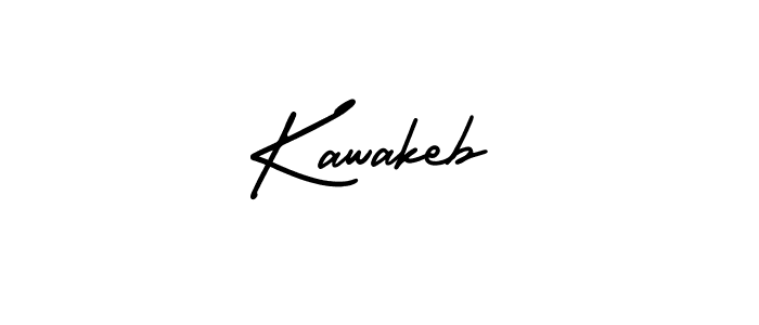 How to Draw Kawakeb signature style? AmerikaSignatureDemo-Regular is a latest design signature styles for name Kawakeb. Kawakeb signature style 3 images and pictures png