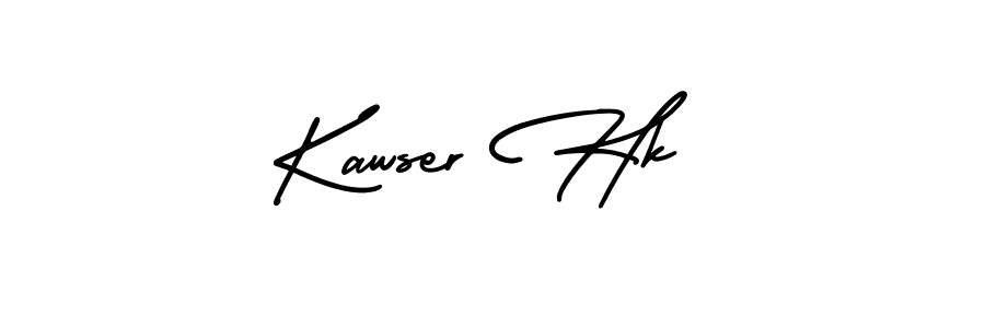 if you are searching for the best signature style for your name Kawser Hk. so please give up your signature search. here we have designed multiple signature styles  using AmerikaSignatureDemo-Regular. Kawser Hk signature style 3 images and pictures png