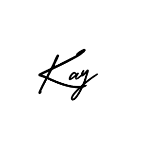 How to make Kay name signature. Use AmerikaSignatureDemo-Regular style for creating short signs online. This is the latest handwritten sign. Kay signature style 3 images and pictures png