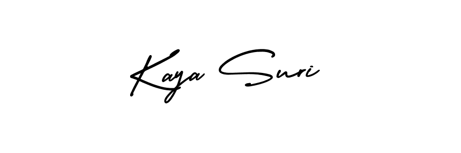 if you are searching for the best signature style for your name Kaya Suri. so please give up your signature search. here we have designed multiple signature styles  using AmerikaSignatureDemo-Regular. Kaya Suri signature style 3 images and pictures png