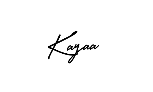 You should practise on your own different ways (AmerikaSignatureDemo-Regular) to write your name (Kayaa) in signature. don't let someone else do it for you. Kayaa signature style 3 images and pictures png