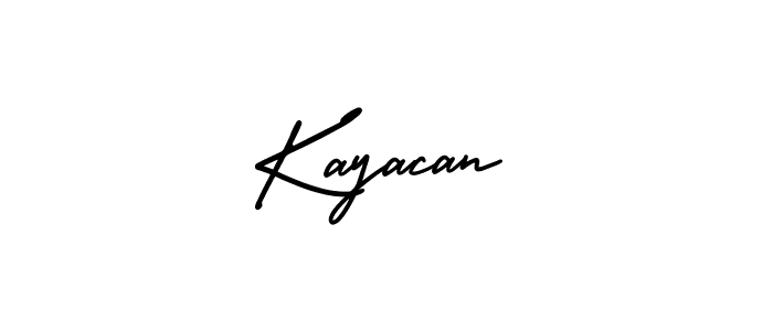 It looks lik you need a new signature style for name Kayacan. Design unique handwritten (AmerikaSignatureDemo-Regular) signature with our free signature maker in just a few clicks. Kayacan signature style 3 images and pictures png