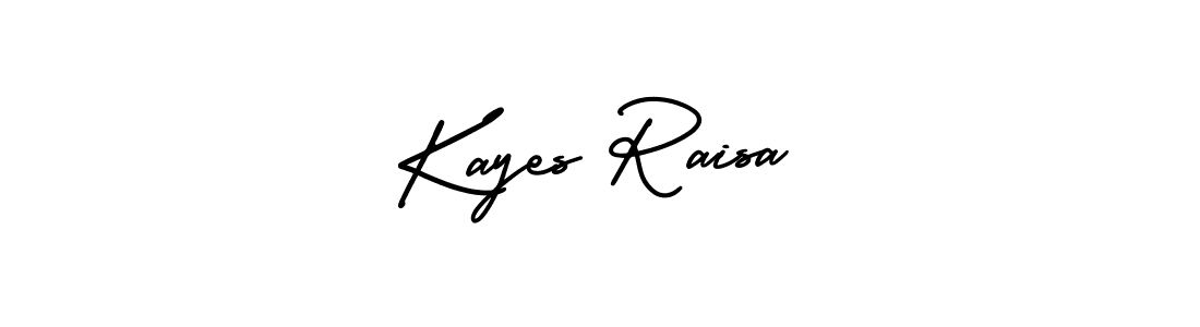 Also You can easily find your signature by using the search form. We will create Kayes Raisa name handwritten signature images for you free of cost using AmerikaSignatureDemo-Regular sign style. Kayes Raisa signature style 3 images and pictures png