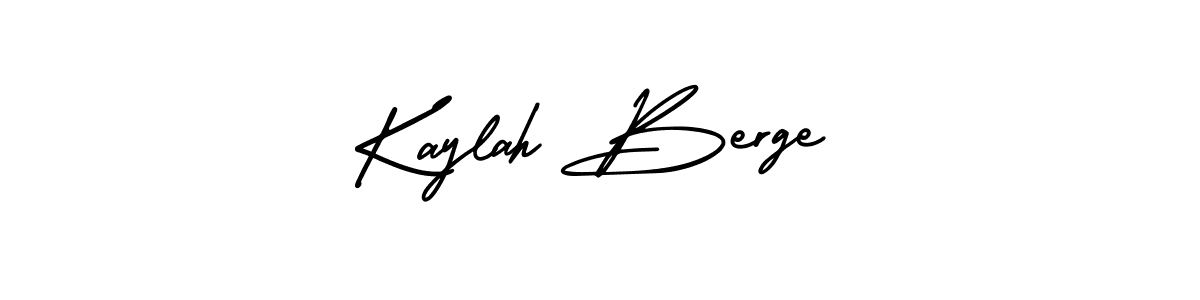 Design your own signature with our free online signature maker. With this signature software, you can create a handwritten (AmerikaSignatureDemo-Regular) signature for name Kaylah Berge. Kaylah Berge signature style 3 images and pictures png