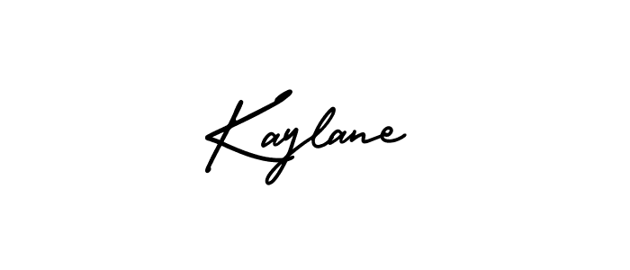 How to make Kaylane signature? AmerikaSignatureDemo-Regular is a professional autograph style. Create handwritten signature for Kaylane name. Kaylane signature style 3 images and pictures png