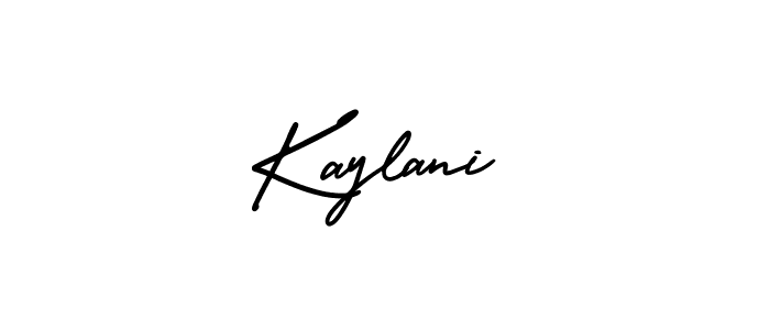 Create a beautiful signature design for name Kaylani. With this signature (AmerikaSignatureDemo-Regular) fonts, you can make a handwritten signature for free. Kaylani signature style 3 images and pictures png