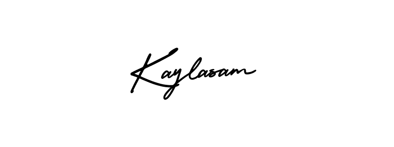 Also You can easily find your signature by using the search form. We will create Kaylasam name handwritten signature images for you free of cost using AmerikaSignatureDemo-Regular sign style. Kaylasam signature style 3 images and pictures png
