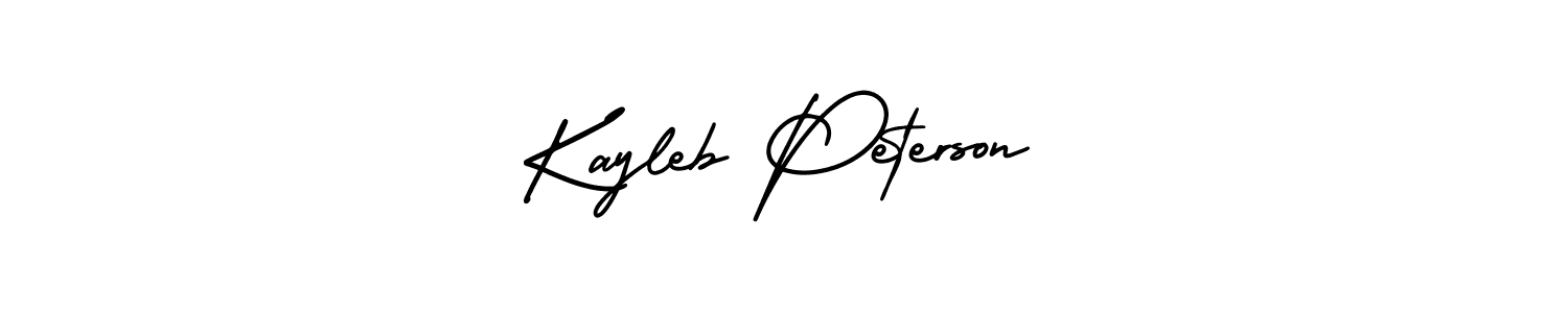 This is the best signature style for the Kayleb Peterson name. Also you like these signature font (AmerikaSignatureDemo-Regular). Mix name signature. Kayleb Peterson signature style 3 images and pictures png