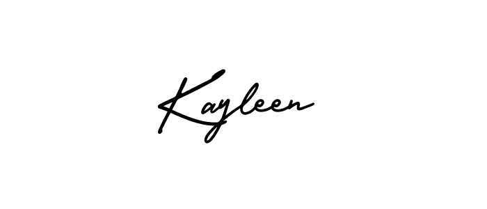 Design your own signature with our free online signature maker. With this signature software, you can create a handwritten (AmerikaSignatureDemo-Regular) signature for name Kayleen. Kayleen signature style 3 images and pictures png