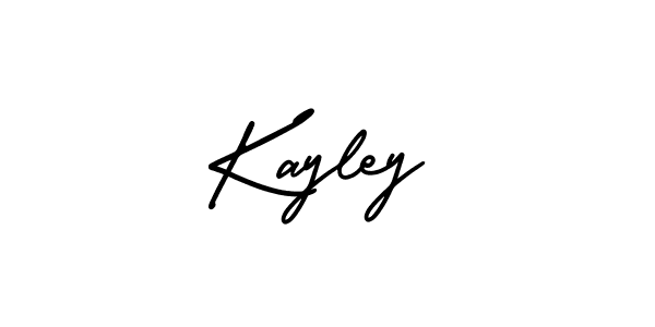 The best way (AmerikaSignatureDemo-Regular) to make a short signature is to pick only two or three words in your name. The name Kayley include a total of six letters. For converting this name. Kayley signature style 3 images and pictures png