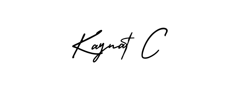 How to make Kaynat C name signature. Use AmerikaSignatureDemo-Regular style for creating short signs online. This is the latest handwritten sign. Kaynat C signature style 3 images and pictures png