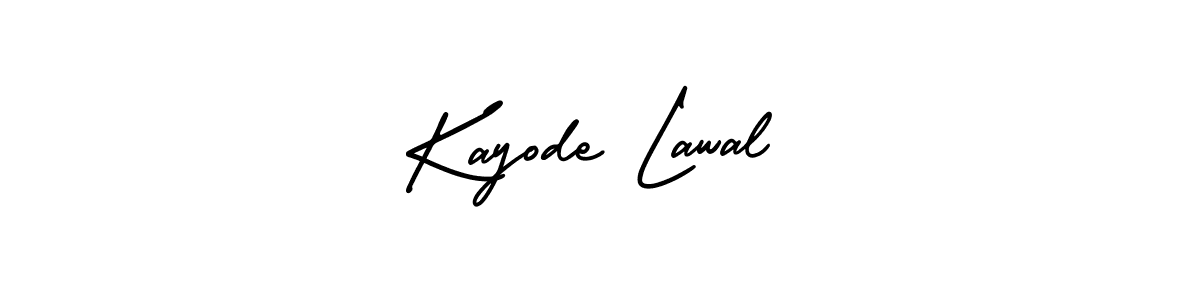 Create a beautiful signature design for name Kayode Lawal. With this signature (AmerikaSignatureDemo-Regular) fonts, you can make a handwritten signature for free. Kayode Lawal signature style 3 images and pictures png