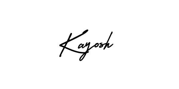 Kayosh stylish signature style. Best Handwritten Sign (AmerikaSignatureDemo-Regular) for my name. Handwritten Signature Collection Ideas for my name Kayosh. Kayosh signature style 3 images and pictures png