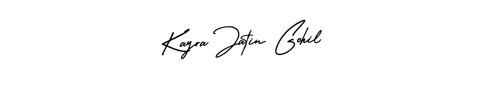 Use a signature maker to create a handwritten signature online. With this signature software, you can design (AmerikaSignatureDemo-Regular) your own signature for name Kayra Jatin Gohil. Kayra Jatin Gohil signature style 3 images and pictures png