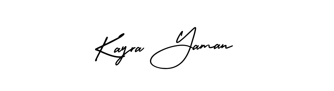 AmerikaSignatureDemo-Regular is a professional signature style that is perfect for those who want to add a touch of class to their signature. It is also a great choice for those who want to make their signature more unique. Get Kayra Yaman name to fancy signature for free. Kayra Yaman signature style 3 images and pictures png