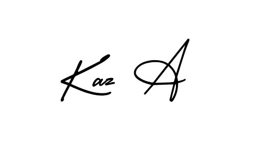 Make a beautiful signature design for name Kaz A. Use this online signature maker to create a handwritten signature for free. Kaz A signature style 3 images and pictures png