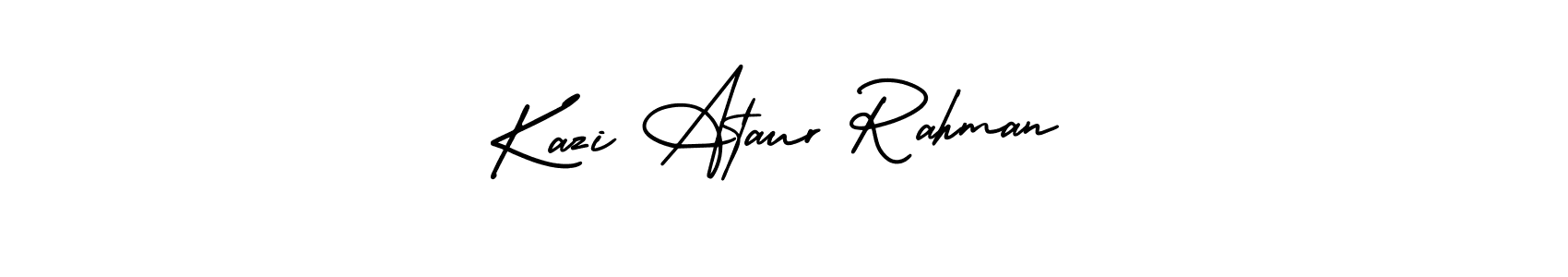 Similarly AmerikaSignatureDemo-Regular is the best handwritten signature design. Signature creator online .You can use it as an online autograph creator for name Kazi Ataur Rahman. Kazi Ataur Rahman signature style 3 images and pictures png