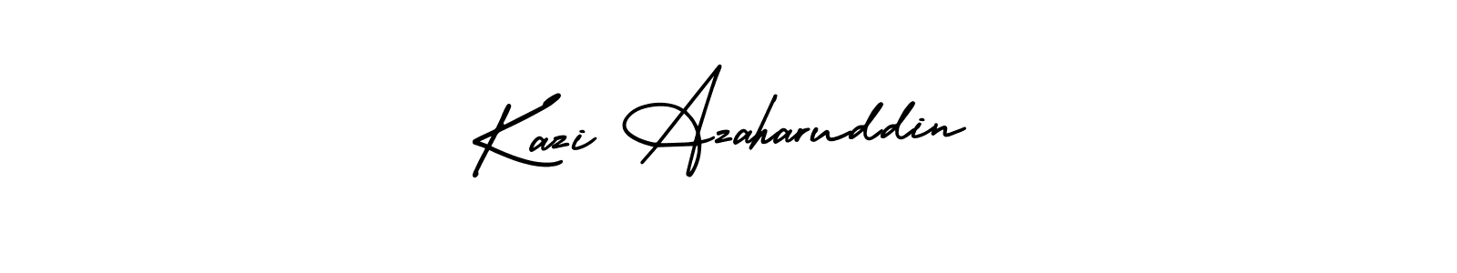 Also You can easily find your signature by using the search form. We will create Kazi Azaharuddin name handwritten signature images for you free of cost using AmerikaSignatureDemo-Regular sign style. Kazi Azaharuddin signature style 3 images and pictures png