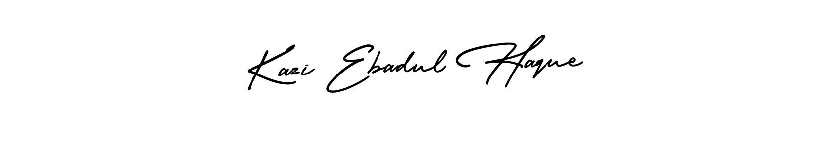 This is the best signature style for the Kazi Ebadul Haque name. Also you like these signature font (AmerikaSignatureDemo-Regular). Mix name signature. Kazi Ebadul Haque signature style 3 images and pictures png