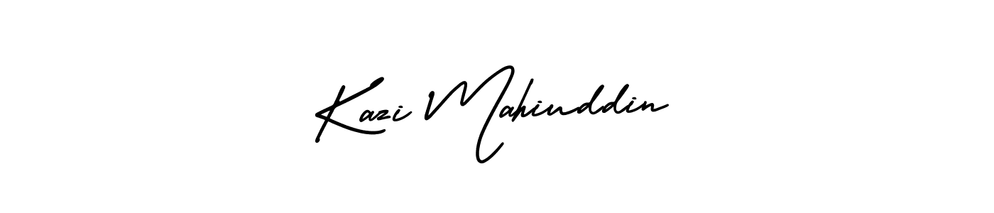 How to make Kazi Mahiuddin signature? AmerikaSignatureDemo-Regular is a professional autograph style. Create handwritten signature for Kazi Mahiuddin name. Kazi Mahiuddin signature style 3 images and pictures png