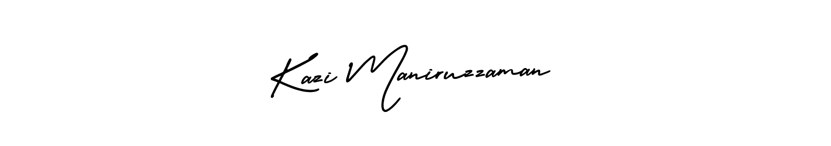 AmerikaSignatureDemo-Regular is a professional signature style that is perfect for those who want to add a touch of class to their signature. It is also a great choice for those who want to make their signature more unique. Get Kazi Maniruzzaman name to fancy signature for free. Kazi Maniruzzaman signature style 3 images and pictures png