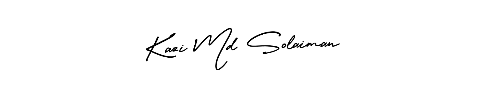 Also You can easily find your signature by using the search form. We will create Kazi Md Solaiman name handwritten signature images for you free of cost using AmerikaSignatureDemo-Regular sign style. Kazi Md Solaiman signature style 3 images and pictures png